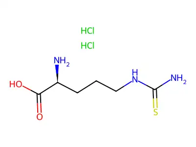 (S)-2-Amino-5-thioureidopentanoic acid dihydrochloride structure