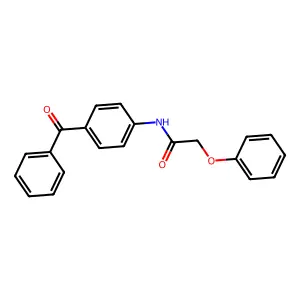 N-(4-benzoylphenyl)-2-phenoxyacetamide structure