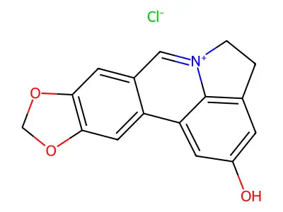 氯化石蒜碱内铵盐 structure