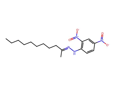 2-Undecanone (2,4-dinitrophenyl)hydrazone structure