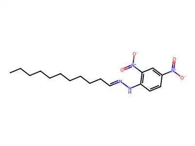 2,4-dinitro-N-(undecylideneamino)aniline structure