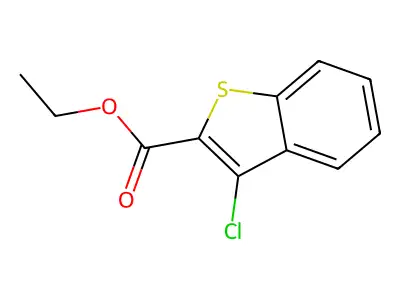 Ethyl 3-chloro-1-benzothiophene-2-carboxylate structure