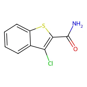 3-氯苯并[b]噻吩-2-甲酰胺 structure