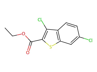 Ethyl 3,6-dichloro-1-benzothiophene-2-carboxylate structure