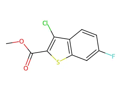 Methyl 3-chloro-6-fluoro-1-benzothiophene-2-carboxylate structure