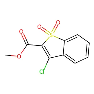 Methyl 3-chlorobenzo(b)thiophene-2-carboxylate 1,1-dioxide structure
