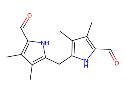 1H-Pyrrole-2-carboxaldehyde, 5,5'-methylenebis[3,4-dimethyl- structure