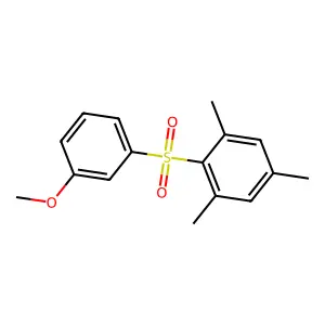 2-(3-Methoxybenzene-1-sulfonyl)-1,3,5-trimethylbenzene structure
