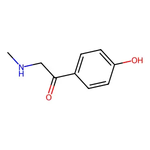 4'-Hydroxy-2-(methylamino)acetophenone structure