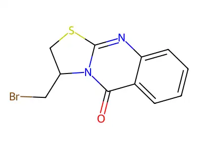 3-(bromomethyl)-2,3-dihydro-5H-[1,3]thiazolo[2,3-b]quinazolin-5-one structure