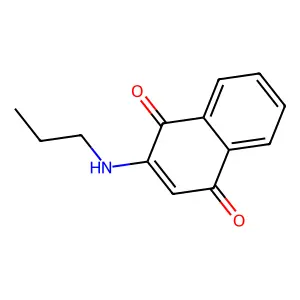 2-(Propylamino)naphthalene-1,4-dione structure