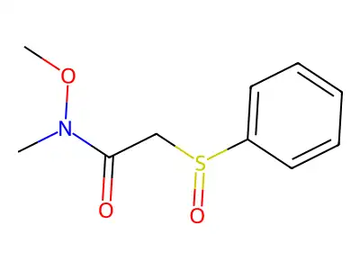 N-Methoxy-N-methyl-2-(phenylsulfinyl)acetamide structure
