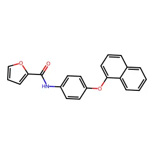 N-(4-naphthalen-1-yloxyphenyl)furan-2-carboxamide structure