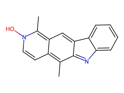 1,5-dimethyl-2H-pyrido[4,3-b]carbazol-2-ol structure