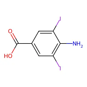 4-氨基-3,5-二碘苯甲酸 structure