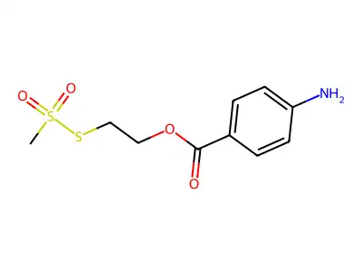 Benzocaine Methanethiosulfonate structure