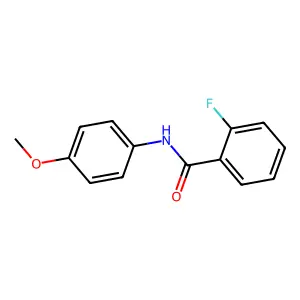 2-氟-N-(4-甲氧基苯基)苯甲酰胺 structure