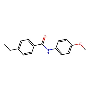 Benzamide, N-(4-methoxyphenyl)-4-ethyl- structure