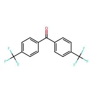 Bis[4-(trifluoromethyl)phenyl]methanone structure