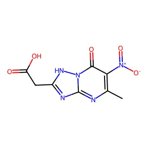 2-(5-methyl-6-nitro-7-oxo-1H-[1,2,4]triazolo[1,5-a]pyrimidin-2-yl)acetic acid structure