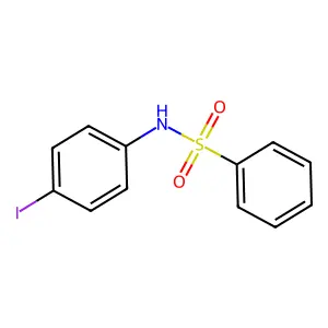 N-(4-iodophenyl)benzenesulfonamide structure