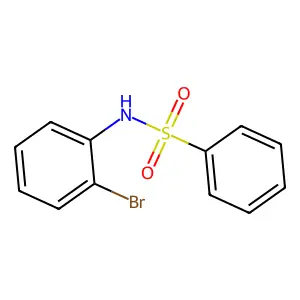 N-(2-Bromophenyl)benzenesulfonamide structure