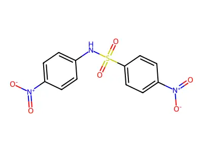 4-nitro-N-(4-nitrophenyl)benzenesulfonamide structure