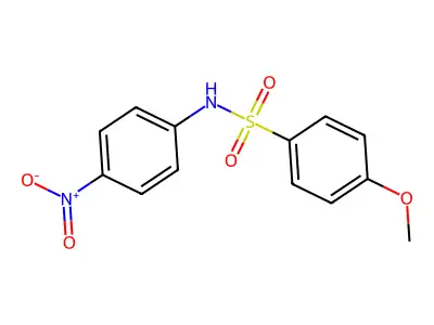 4-methoxy-N-(4-nitrophenyl)benzenesulfonamide structure