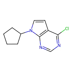 4-Chloro-7-cyclopentyl-7H-pyrrolo[2,3-d]pyrimidine structure
