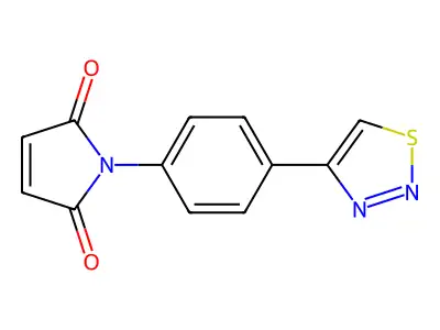 1H-Pyrrole-2,5-dione, 1-[4-(1,2,3-thiadiazol-4-yl)phenyl]- structure