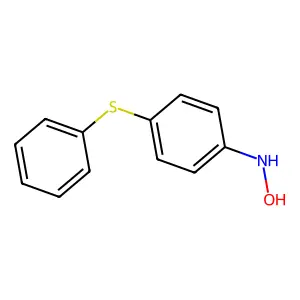 Hydroxylamine, N-(p-(phenylthio)phenyl)- structure