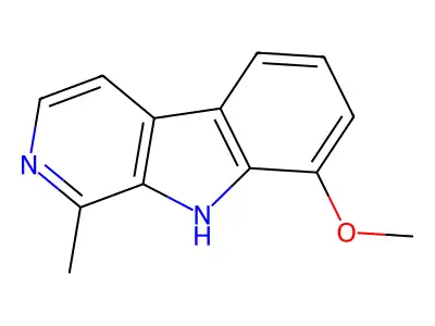 8-methoxy-1-methyl-9H-pyrido[3,4-b]indole structure
