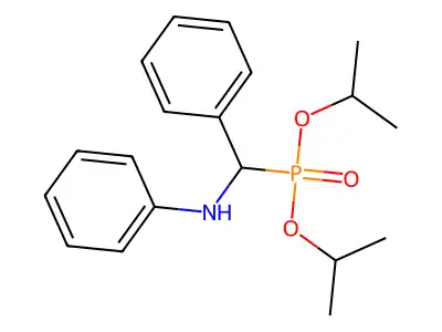 N-[di(propan-2-yloxy)phosphoryl-phenylmethyl]aniline structure
