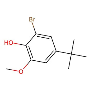2-Bromo-4-tert-butyl-6-methoxyphenol structure