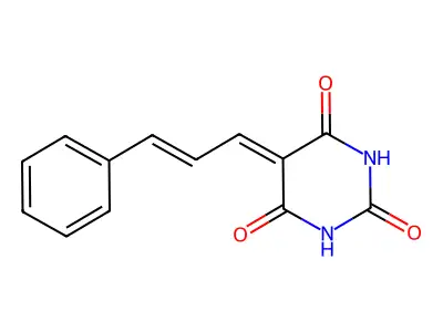 5-Cinnamylidenebarbituric acid structure