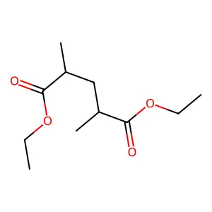 Diethyl 2,4-dimethylpentanedioate structure