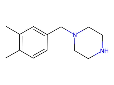 1-(3,4-Dimethylbenzyl)piperazine structure