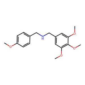 1-(4-methoxyphenyl)-N-(3,4,5-trimethoxybenzyl)methanamine structure