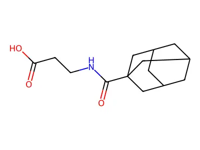 3-[(1-Adamantylcarbonyl)amino]propanoic acid structure