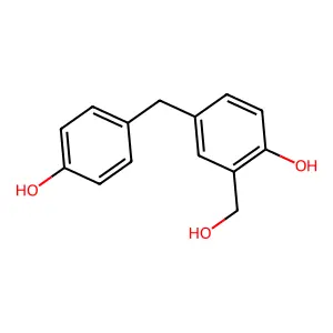 4,4'-Dihydroxy-3-(hydroxymethyl)diphenylmethane structure