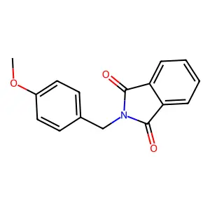 N-(4-甲氧基苄基)邻苯二甲酰亚胺 structure