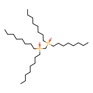 亚甲基双(二辛基膦)氧化物 structure