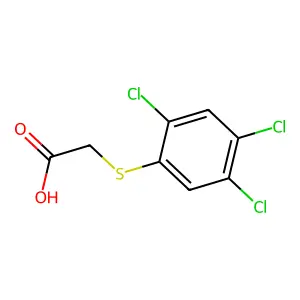 (2,4,5-Trichloro-phenylsulfanyl)-acetic acid structure