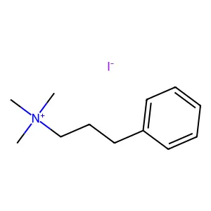 三甲基(3-苯丙基)碘化铵 structure