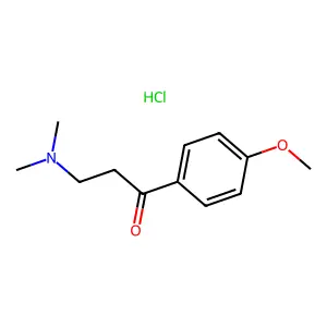 1-Propanone, 3-(dimethylamino)-1-(4-methoxyphenyl)-, hydrochloride (1:1) structure
