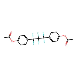 [4-[3-(4-Acetyloxyphenyl)-1,1,2,2,3,3-hexafluoropropyl]phenyl] acetate structure