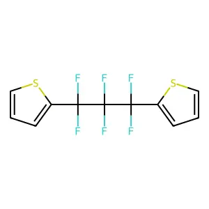 Thiophene, 2,2'-(1,1,2,2,3,3-hexafluoro-1,3-propanediyl)bis- structure