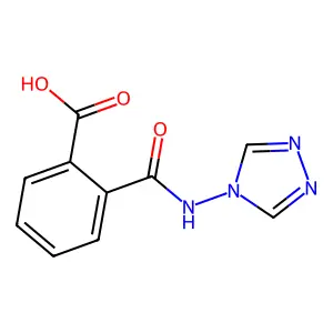2-(1,2,4-三唑-4-基氨基甲酰)苯甲酸 structure