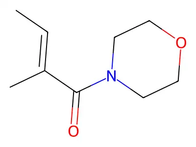 Morpholine, 4-[(2E)-2-methyl-1-oxo-2-butenyl]- structure