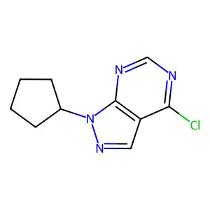 4-Chloro-1-cyclopentylpyrazolo[3,4-d]pyrimidine structure